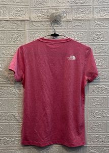 The North Face Pink V-Neck T-Shirt