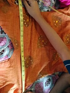 Boho Orange Kurti Top