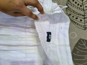 Pleated Pure White Summer Skirt 🕊️