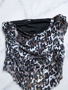 Leopard print tubeTop