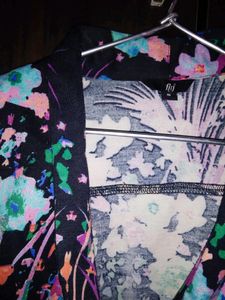 Fig Colours Splash Black Blazer