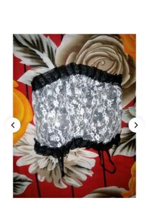 Black Lace Trim Smocked Cami Top