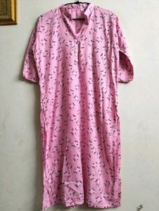 Pink Floral Print Kurta