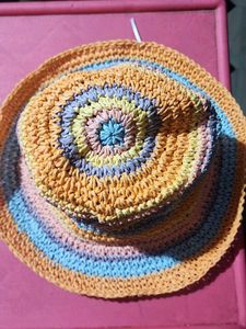 Colorful Woven Sun (beach Hat)