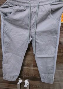 kid's Grey Cargo Pants