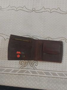 GO Classic Brown Leather Wallet  &amp; Keychain Set