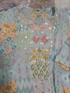 Embroidered Kurta with Palazzo n  inner