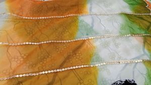 Tricolor Cutwork Organza Dupatta