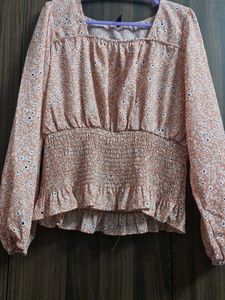 Chic Floral Smocked Top