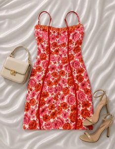 🏵️Floral Print Corset Dress🪄
