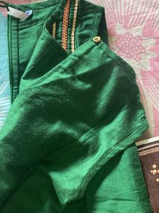 YK green Kurta For Girls Age6-7