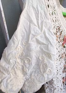 Crochet Floral Button-Up Blouse