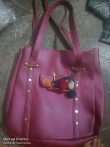 hand bag with mystry snacks