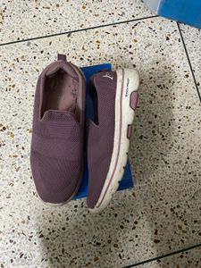 Comfortable Purple Slip-On Sneakers