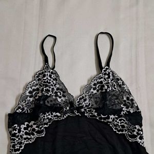 Y2k Vintage Goth Princesscore Lace Babydoll Top