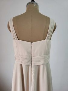 Elegant Chiffon Gown with Floral Accent