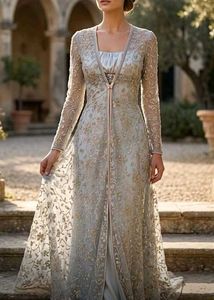 Elegant Embroidered Ethnic Gown