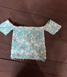 Off-Shoulder Smocked Top