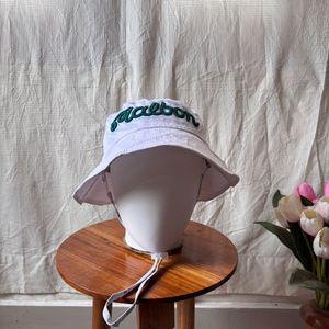 Malbon Golf Bucket Hat - White