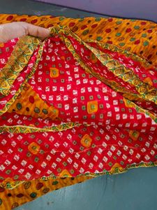 Vibrant Bandhani Print Saree