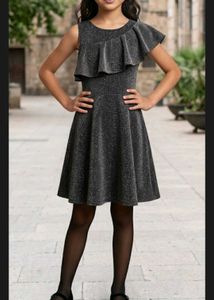 Black shimmer party dress