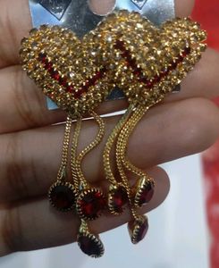 Gorgeous Heart Dangle Earrings