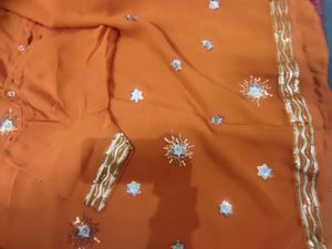 Orange Saree