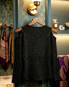 Sparkly Cold Shoulder "Coco" Top