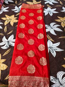 Red Banarasi Silk Saree
