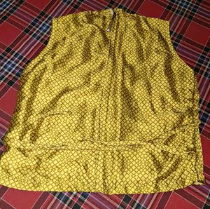 Chic Yellow Dhoti Suit with Floral Jacket