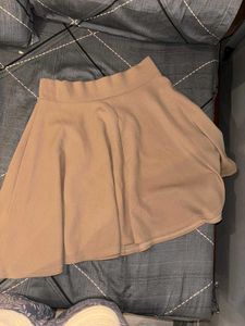 Tan Skater Skirt