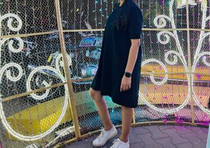 Classic Black Short Sleeve Dress