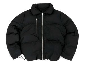 Black cropped Puffer jacket  (unisex)
