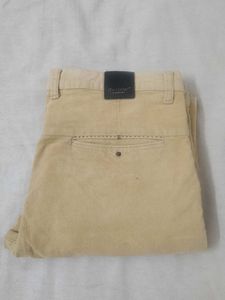 Men's Beige Corduroy Pants
