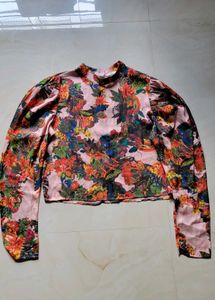 Floral Print Long Sleeve Top