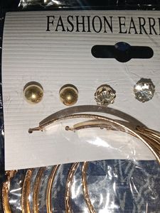 6 Pairs Of Contemporary Earrings