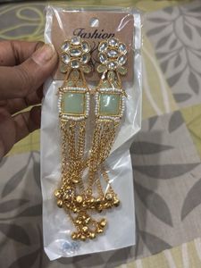 Elegant Gold Jhumka Earrings