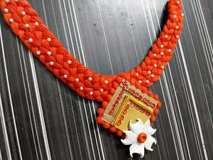 NEW HANDMADE Terracotta Necklace Earrings Set