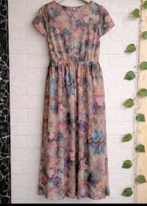 Flowy Floral Midi Dress