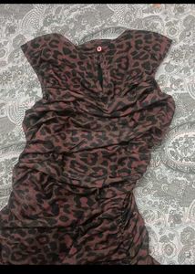 Stylish Bodycon Animal Print Dress