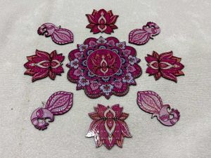 3D Mandala MDF Rangoli Set Of 9