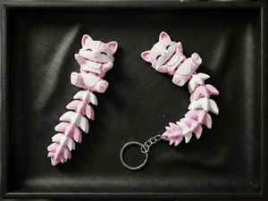 Cozy Kitty Keychain – Bubblegum Pink Edition