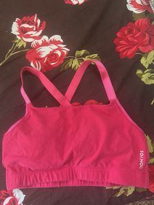 Pink Sports Bra