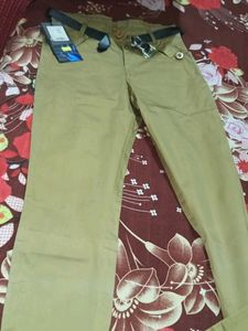 Men's/ women Khaki Chinos with Belt