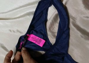 Navy Blue Thong Briefs