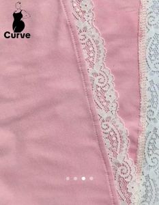 Chic Pink Lace Trim Wrap Top