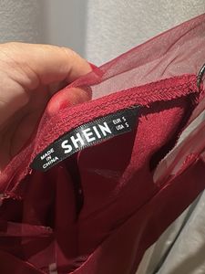 Chic Sheer Overlay Satin Camisole in S