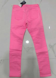 Bright Pink Skinny Jeans from GAP
