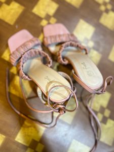 My Foot Pink Strappy Sandals