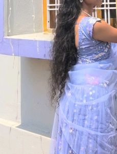 🪻Lavender Sequin&amp;Embroidered Lehenga Choli